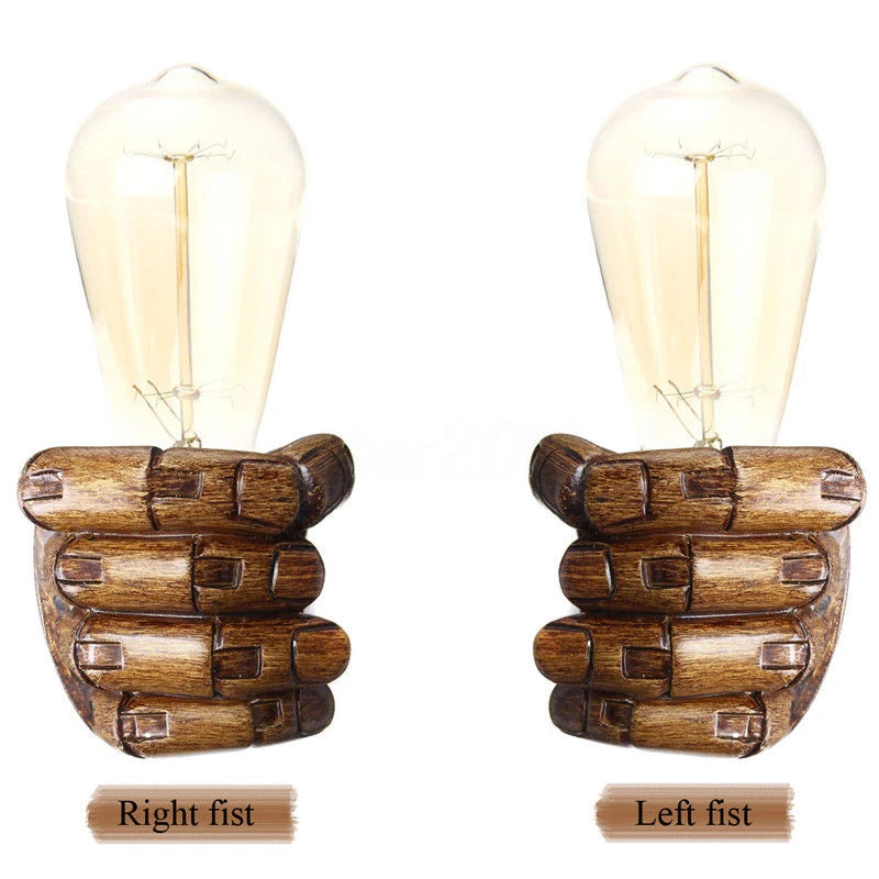 Classical Resin Fist Wall Lamp