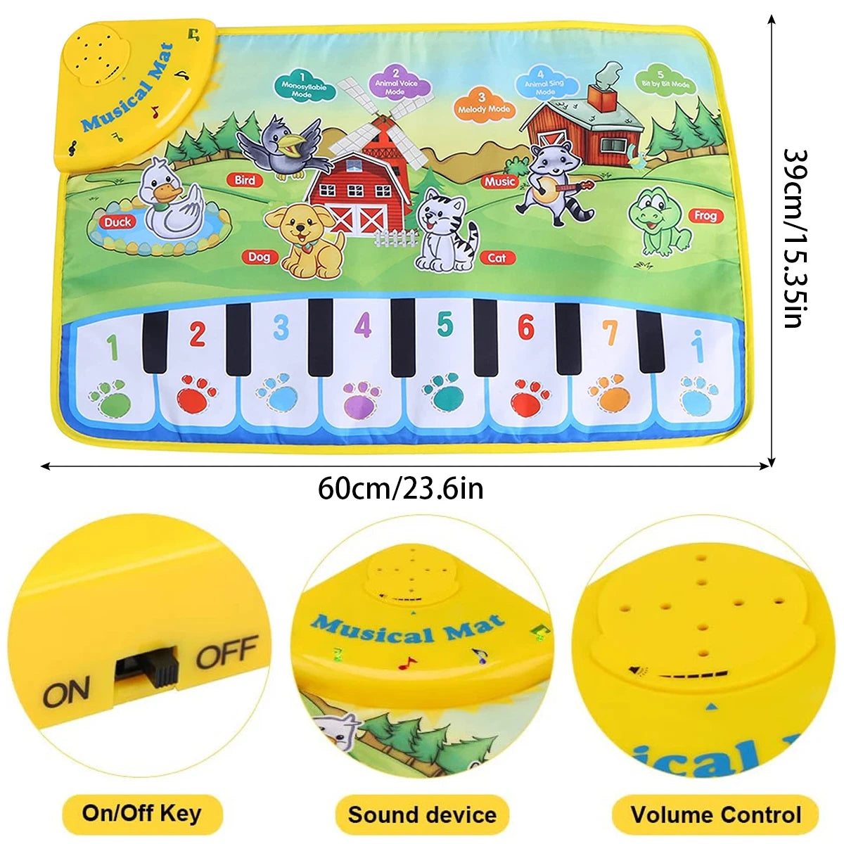 Baby Piano Music Playmat