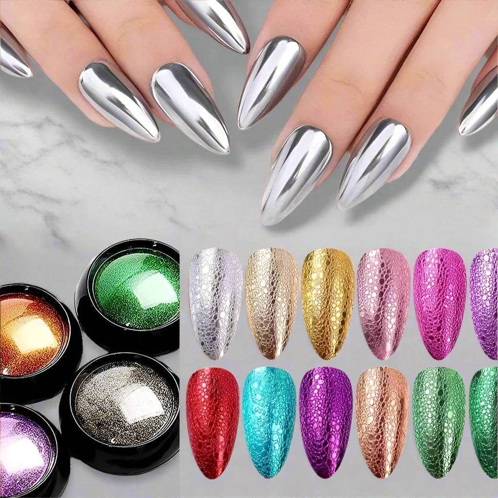 Metallic Mirror Nail Art Pigment Powder